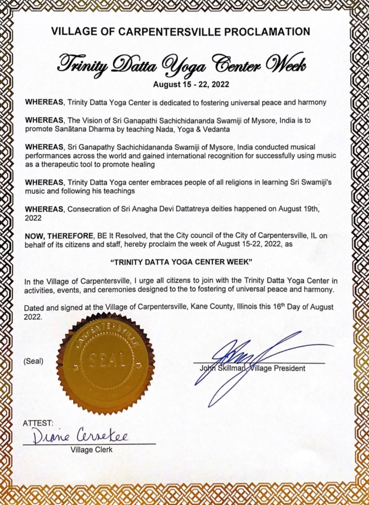 Chicago · Aug 2022 · Honor